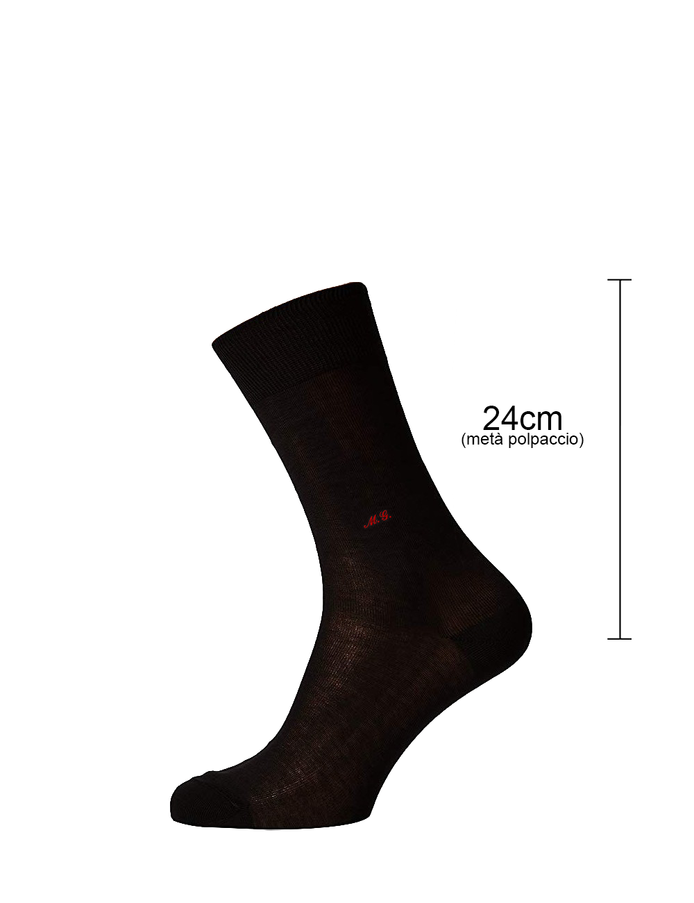 Calze uomo da personalizzare con iniziali corte in filo di scozia