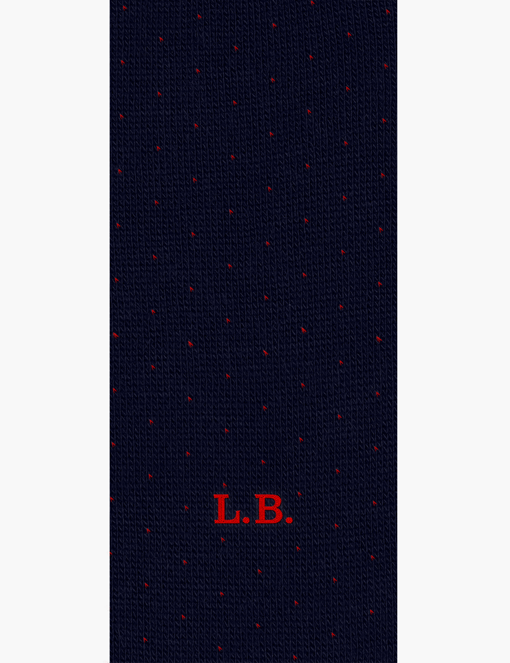 Lunghe Puntini Rossi con iniziali stampatello - Made In Italy Caldo Cotone