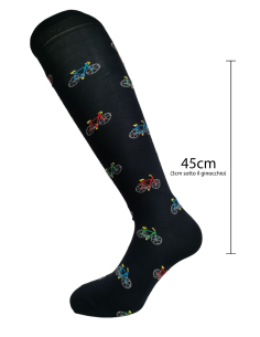 Lunghe con fantasia Bici colorate con iniziali - Made In Italy Cotone Primaverile 2