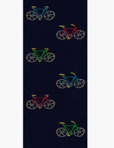 Lunghe con fantasia Bici colorate con iniziali - Made In Italy Cotone Primaverile