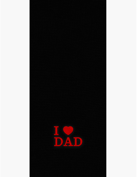 Corte con frase ILOVEDAD - Made In Italy Filo Scozia