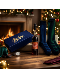 Cofanetto due Paia di Calze Lunghe Personalizzate in Cotone Caldo Fantasia Righe